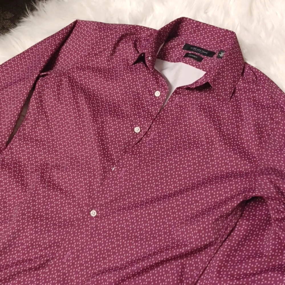 Andrew Marc button-down men's shirt, 16 neck, skinny fit, soft, lightweight, new